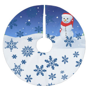 Jupon De Sapin En Polyester Brossé Tapis de sapin de Noël