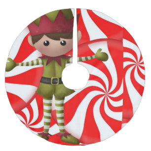 Jupon De Sapin En Polyester Brossé Tapis de sapin de Noël