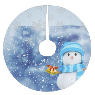 Jupon De Sapin En Polyester Brossé Tapis de sapin de Noël