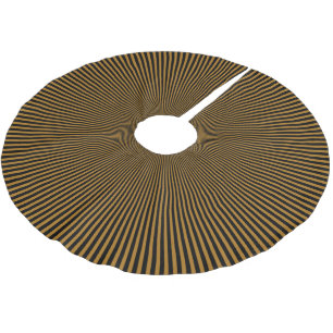 Jupon De Sapin En Polyester Brossé Tapis de sapin personnalisable à rayures rotatives