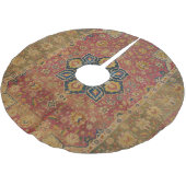 Jupon De Sapin En Polyester Brossé Tapis rouge or Kashan tapis Perse Asiatique (Angle)