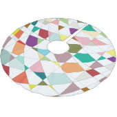 Jupon De Sapin En Polyester Brossé Tapisserie aux couleurs Abstraites (Angle)