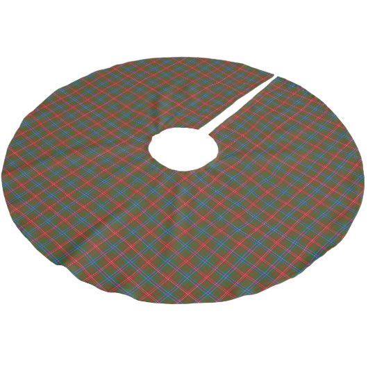 Jupon De Sapin En Polyester Brossé Tartan de Wilson de clan (Angle)