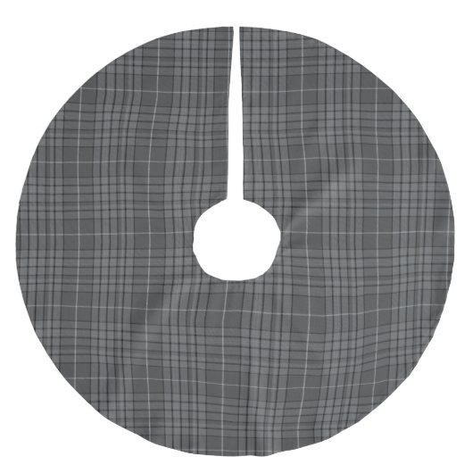 Jupon De Sapin En Polyester Brossé Tartan gris universel (Devant)