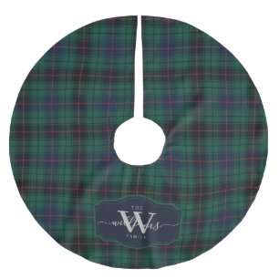 Jupon De Sapin En Polyester Brossé Tartan Plaid Écossais Traditionnel du Clan Davidso