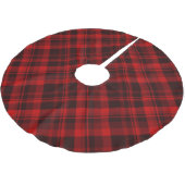 Jupon De Sapin En Polyester Brossé Tartan rouge rustique (Angle)
