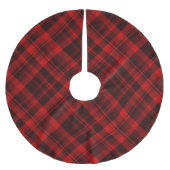 Jupon De Sapin En Polyester Brossé Tartan rouge rustique (Devant)