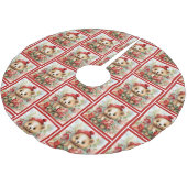 Jupon De Sapin En Polyester Brossé Teddy Bear (Angle)