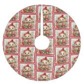 Jupon De Sapin En Polyester Brossé Teddy Bear (Devant)