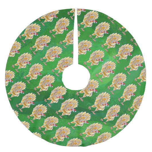 Jupon De Sapin En Polyester Brossé Température (Devant)