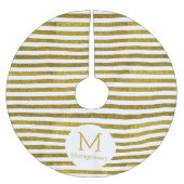 Jupon De Sapin En Polyester Brossé Tendance Blancs & Parties scintillant Or Faux (Devant)