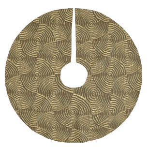 Jupon De Sapin En Polyester Brossé Texture Cercle d'or : Abstrait sans joint.