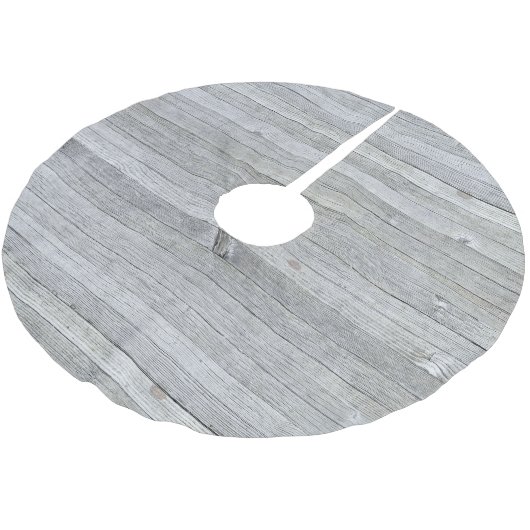 Jupon De Sapin En Polyester Brossé Texture de bois gris rustique (Angle)