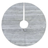 Jupon De Sapin En Polyester Brossé Texture de bois gris rustique (Devant)