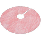 Jupon De Sapin En Polyester Brossé Texture de la fourrure de laine rose souple (Angle)