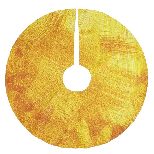 Jupon De Sapin En Polyester Brossé Texture dorée luxueuse, arrière - plan abstrait. (Devant)