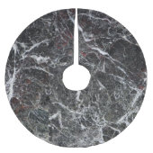 Jupon De Sapin En Polyester Brossé Texture en marbre gris noir et fumée (Devant)