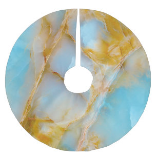 Jupon De Sapin En Polyester Brossé Texture marbré, intérieur onyx coloré.