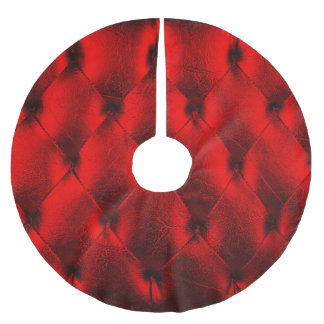 Jupon De Sapin En Polyester Brossé Texture vintage de rembourrage rouge