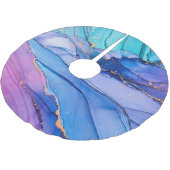 Jupon De Sapin En Polyester Brossé Textures fluides, art abstrait de luxe. (Angle)