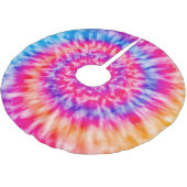 Jupon De Sapin En Polyester Brossé Tie Dye (Angle)