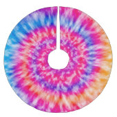Jupon De Sapin En Polyester Brossé Tie Dye (Devant)