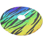 Jupon De Sapin En Polyester Brossé Tiger Black et Rainbow Stuff (Angle)