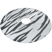 Jupon De Sapin En Polyester Brossé Tiger noir et blanc (Angle)