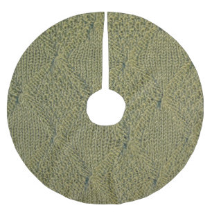 Jupon De Sapin En Polyester Brossé Tissu tricoté vert : texture rapprochée