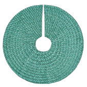 Jupon De Sapin En Polyester Brossé Tissu vert tressé artificiel. (Devant)