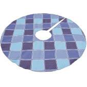 JUPON DE SAPIN EN POLYESTER BROSSÉ TITRE BLEU (Angle)