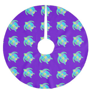 Jupon De Sapin En Polyester Brossé Tortue pourpre