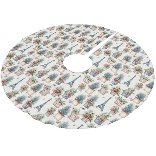 Jupon De Sapin En Polyester Brossé Tour Eiffel, Paris (Angle)