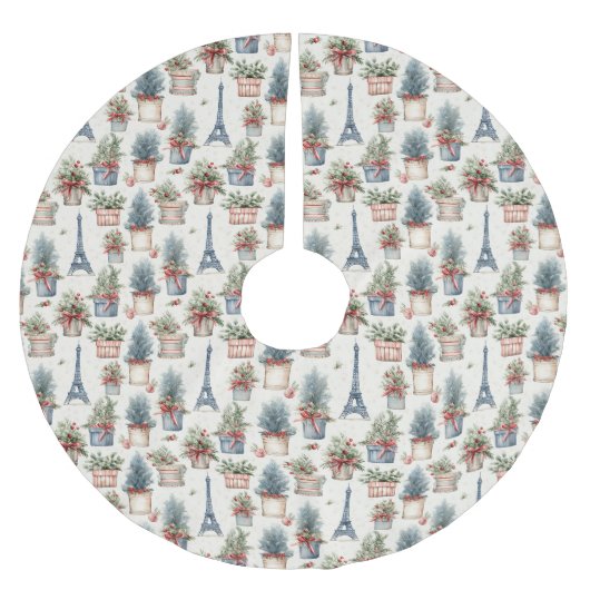Jupon De Sapin En Polyester Brossé Tour Eiffel, Paris (Devant)