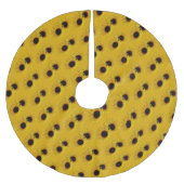 Jupon De Sapin En Polyester Brossé Tournesol Arbre de Noël Fleurs Jaunes Jupe d'arbre (Devant)