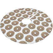 Jupon De Sapin En Polyester Brossé Tout Pavot Sésame Graine Bagel Petit déjeuner (Angle)