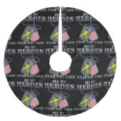 Jupon De Sapin En Polyester Brossé Toutes mes étiquettes de chien d'usage de héros (Devant)