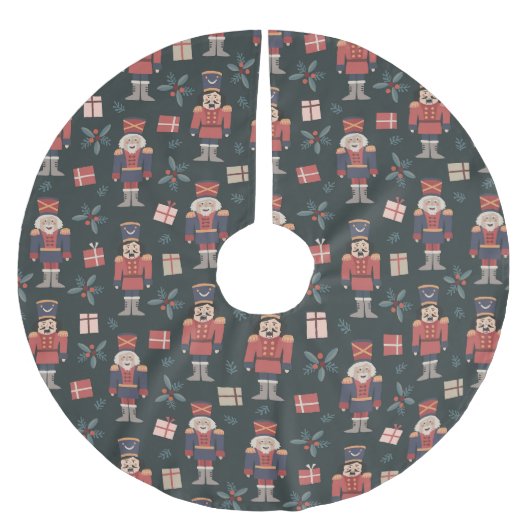 Jupon De Sapin En Polyester Brossé Toy Nutcrackers (Devant)