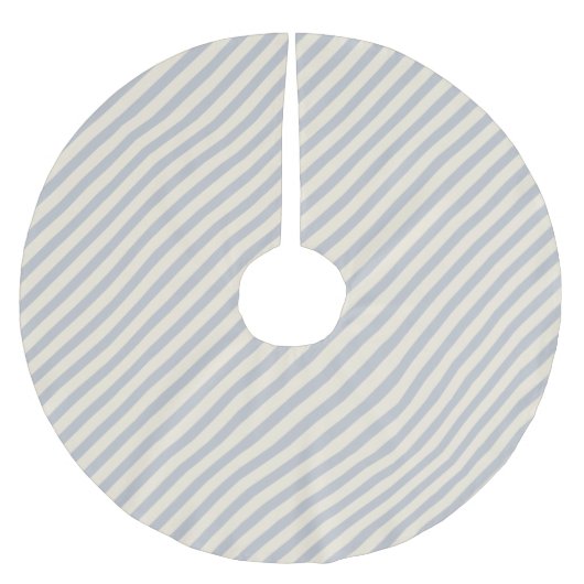 Jupon De Sapin En Polyester Brossé Traditional Christmas Diagonal Stripes Grey (Devant)