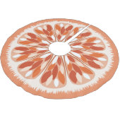 Jupon De Sapin En Polyester Brossé Tranches d'agrumes orange (Angle)