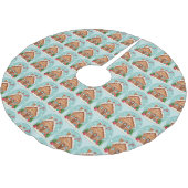 Jupon De Sapin En Polyester Brossé Tree Skirt (Angle)