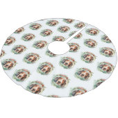 Jupon De Sapin En Polyester Brossé Treeing Walker Christmas Wreath Festive Pup (Angle)