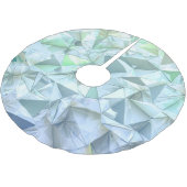 Jupon De Sapin En Polyester Brossé Triangle cristal 3D, rendu illustratif. (Angle)