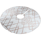 Jupon De Sapin En Polyester Brossé Triangles géométriques d'or rose moderne chic de (Angle)