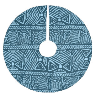 Jupon De Sapin En Polyester Brossé Tribal vintage ethnique, sans couture motif.