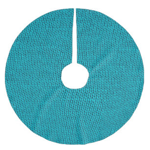 Jupon De Sapin En Polyester Brossé Tricot bleu Laine Texture Closeup