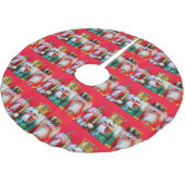 Jupon De Sapin En Polyester Brossé Trio de Nutcracker (Angle)