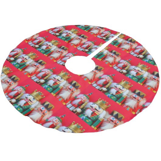 Jupon De Sapin En Polyester Brossé Trio de Nutcracker (Angle)