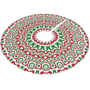 Jupon De Sapin En Polyester Brossé Trippie Hippie Super Boho Funky Christmas Mandala