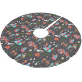 Jupon De Sapin En Polyester Brossé Trois hommes sages Noël (Angle)